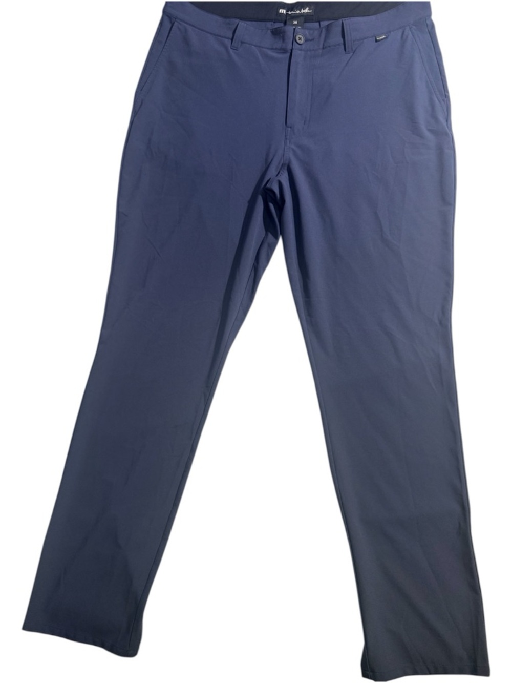 TravisMathew Men’s Performance Golf Pants Blue Stretch Flat Front Size 38